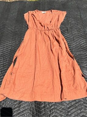 Universal Thread Terracotta Midi Dress with Side Ties